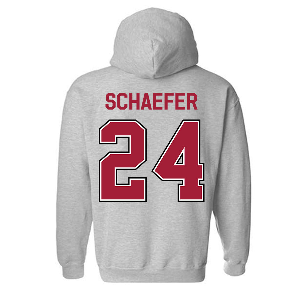 Arkansas - NCAA Baseball : Landon Schaefer - Classic Fashion Shersey Hooded Sweatshirt-1