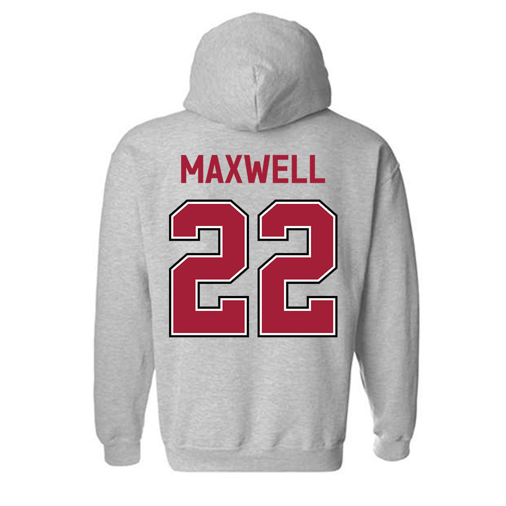 Arkansas - NCAA Baseball : Logan Maxwell - Classic Fashion Shersey Hooded Sweatshirt-1