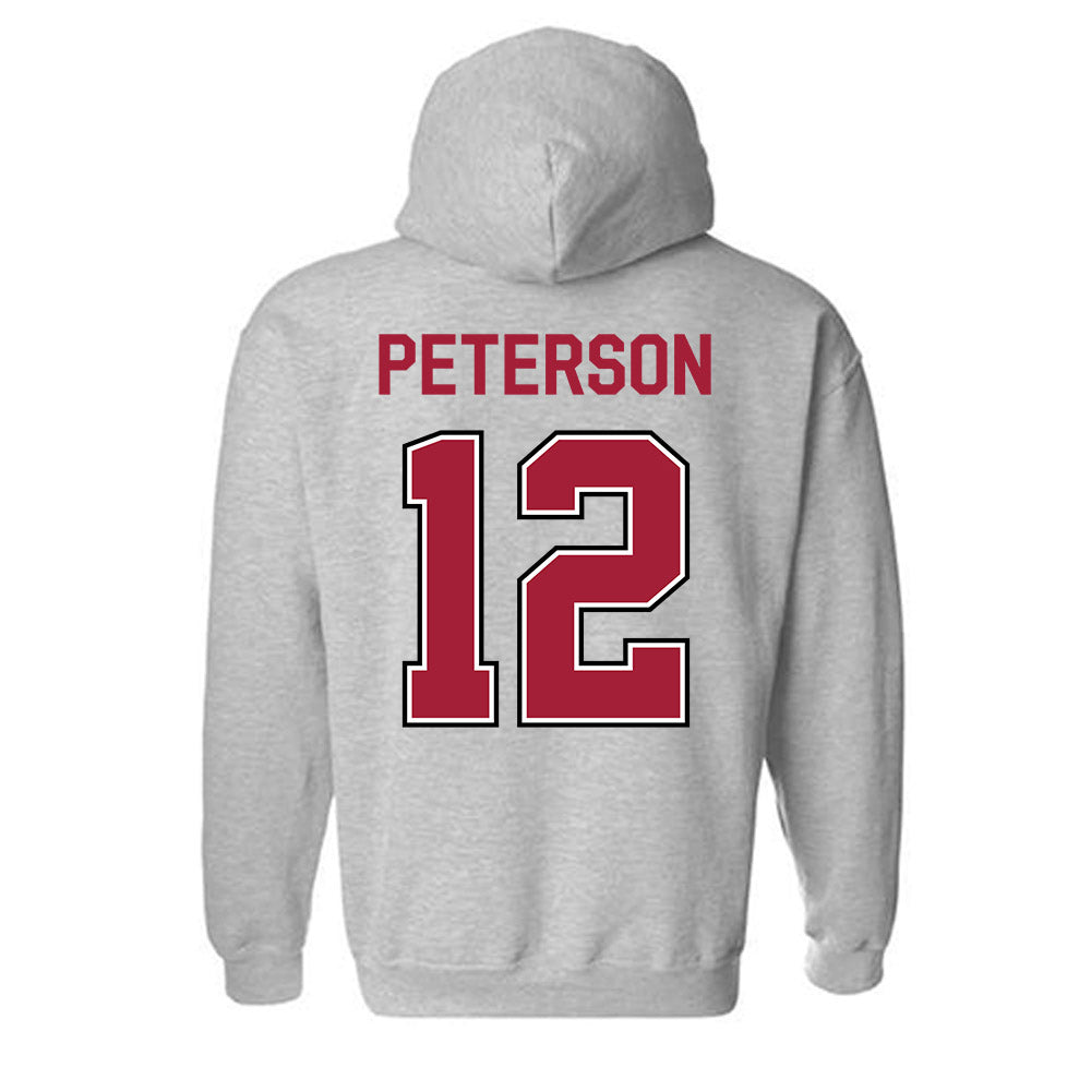Arkansas - NCAA Baseball : Elliott Peterson - Classic Fashion Shersey Hooded Sweatshirt-1