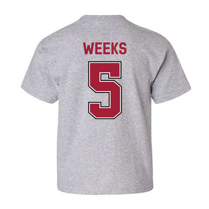 Arkansas - NCAA Women's Volleyball : Kylie Weeks - Classic Fashion Shersey Youth T-Shirt-1