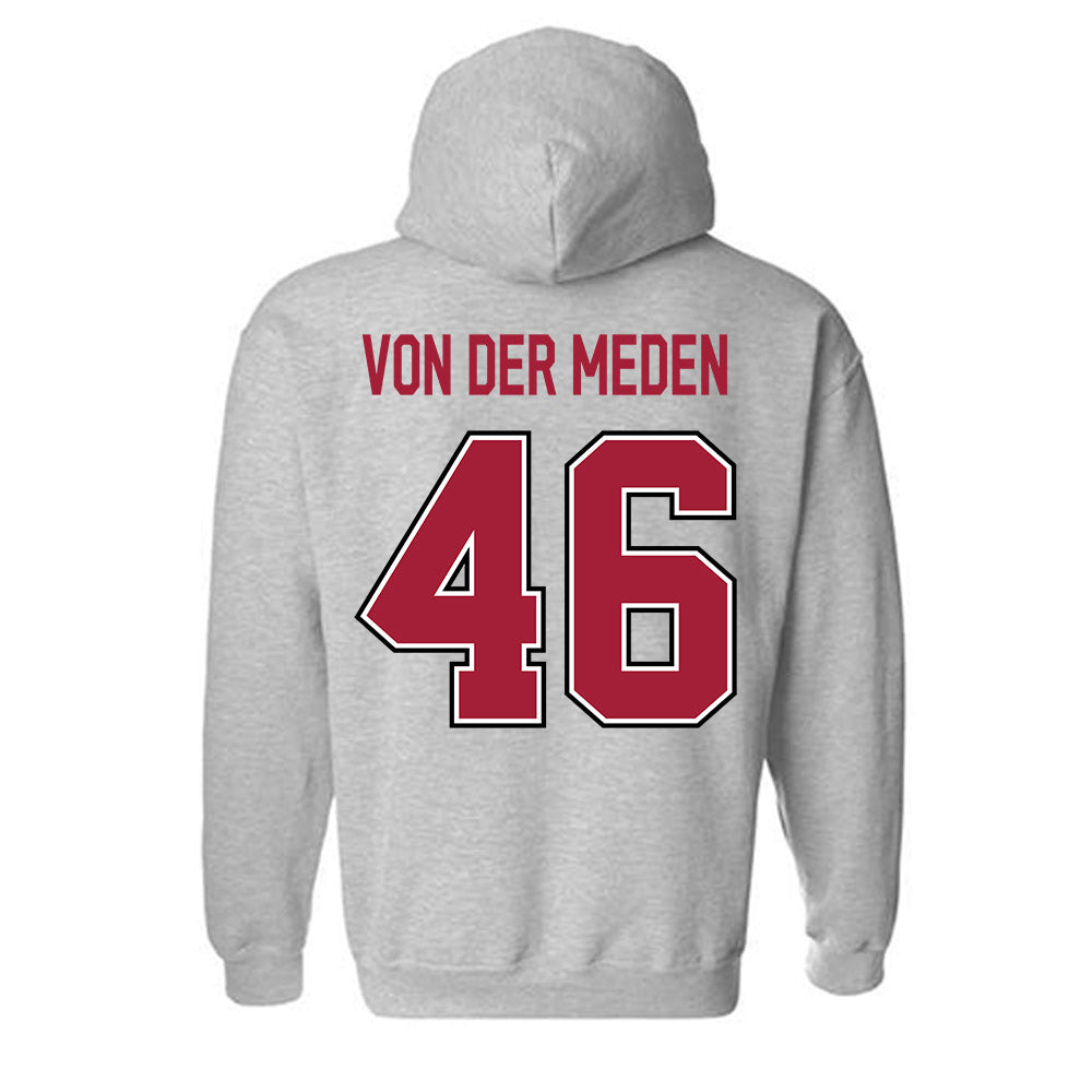 Arkansas - NCAA Football : Charlie von der Meden - Classic Fashion Shersey Hooded Sweatshirt-1