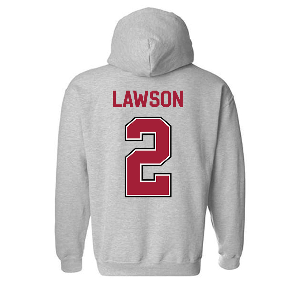 Arkansas - NCAA Women's Volleyball : Jada Lawson - Classic Fashion Shersey Hooded Sweatshirt-1