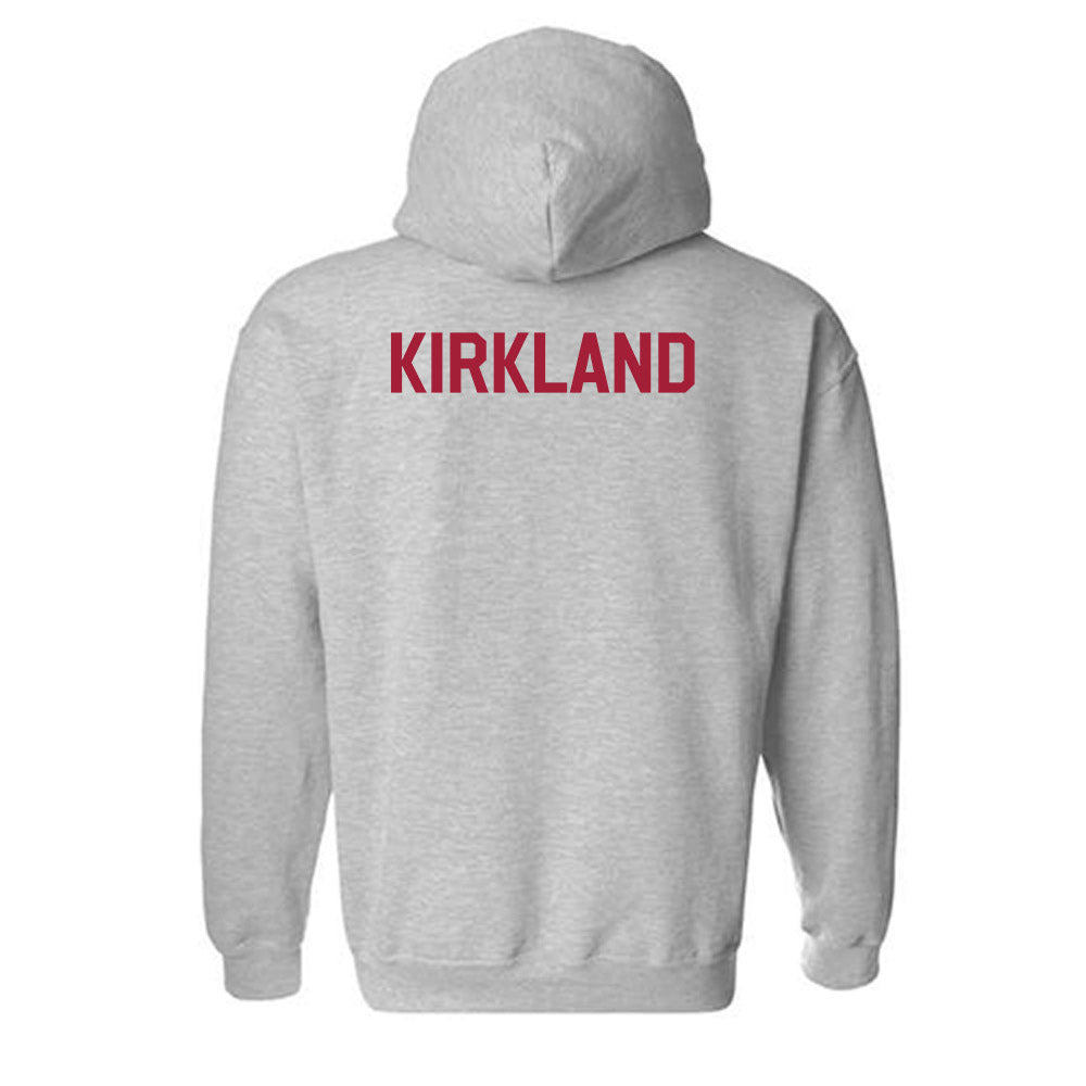 Arkansas - NCAA Women's Track & Field : Morgan Kirkland - Classic Fashion Shersey Hooded Sweatshirt-1