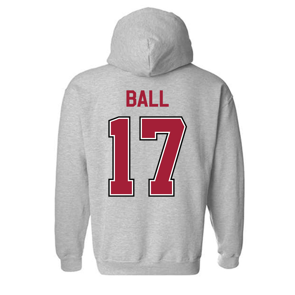 Arkansas - NCAA Women's Soccer : Kennedy Ball - Classic Fashion Shersey Hooded Sweatshirt-1
