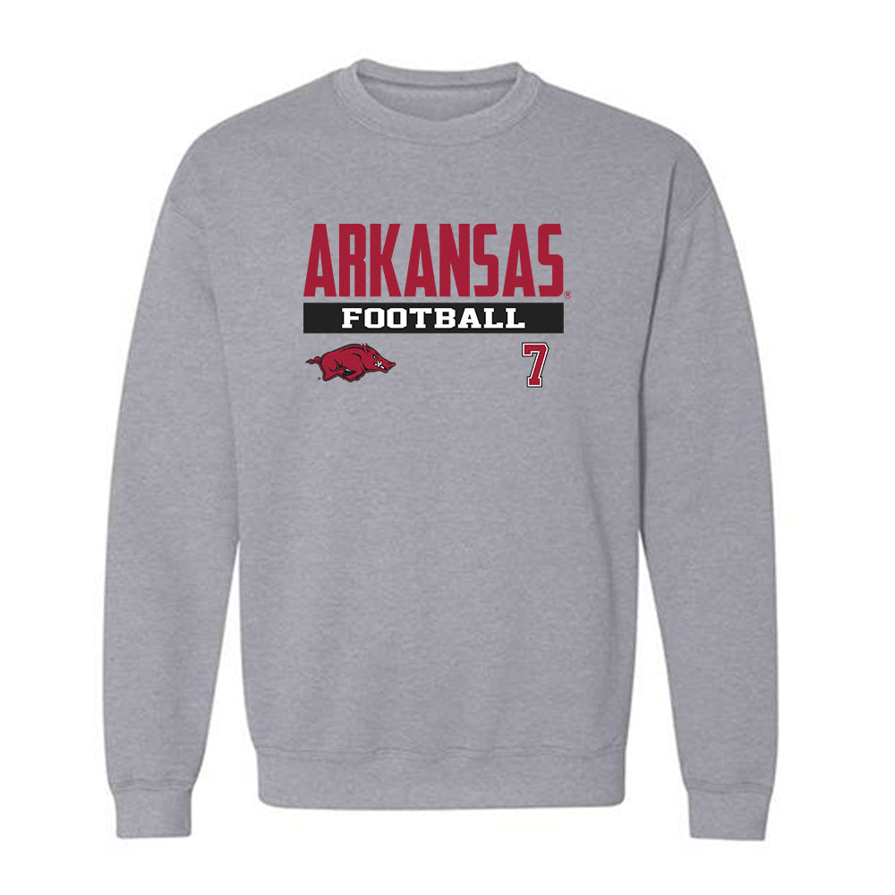 Arkansas - NCAA Football : Bradley Shaw - Classic Fashion Shersey Crewneck Sweatshirt-0