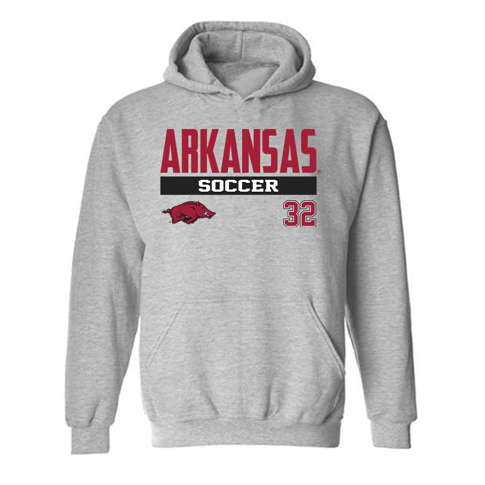 Arkansas - NCAA Women's Soccer : Mia Riddick - Classic Fashion Shersey Hooded Sweatshirt