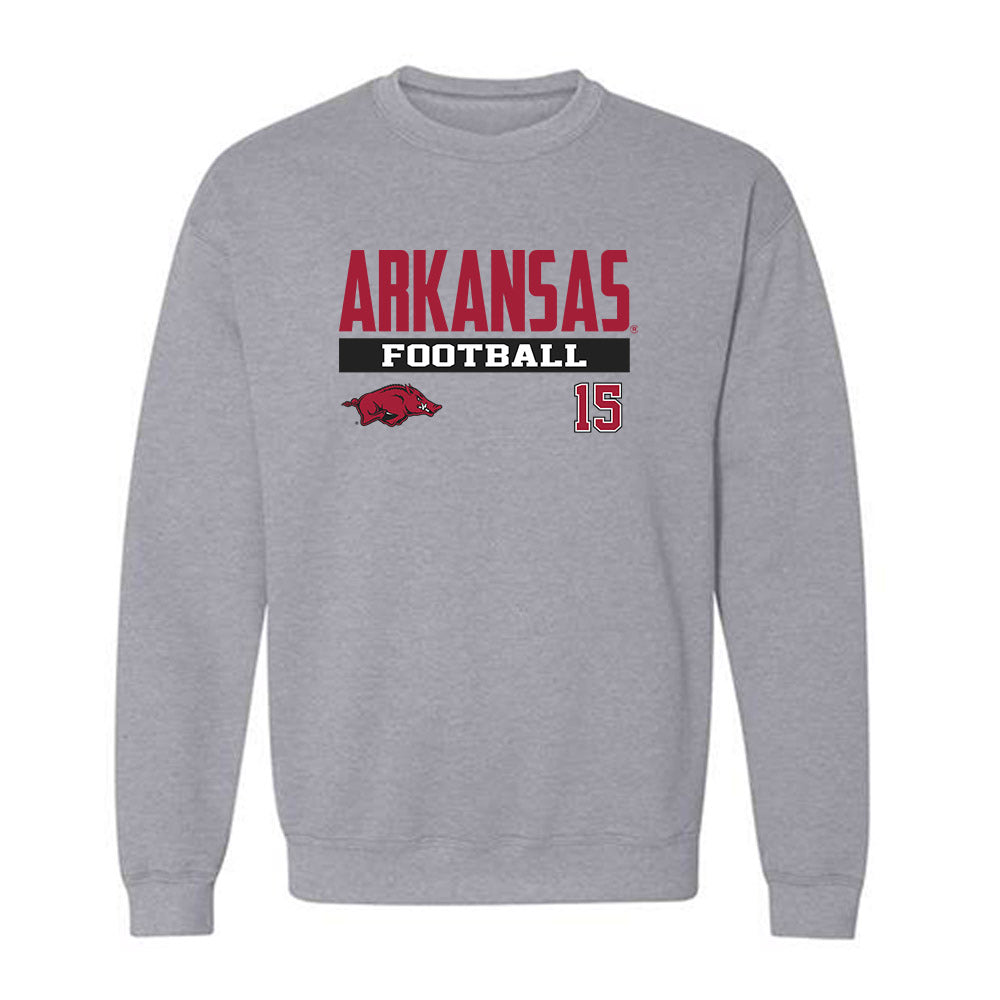 Arkansas - NCAA Football : Jaheim Singletary - Classic Fashion Shersey Crewneck Sweatshirt