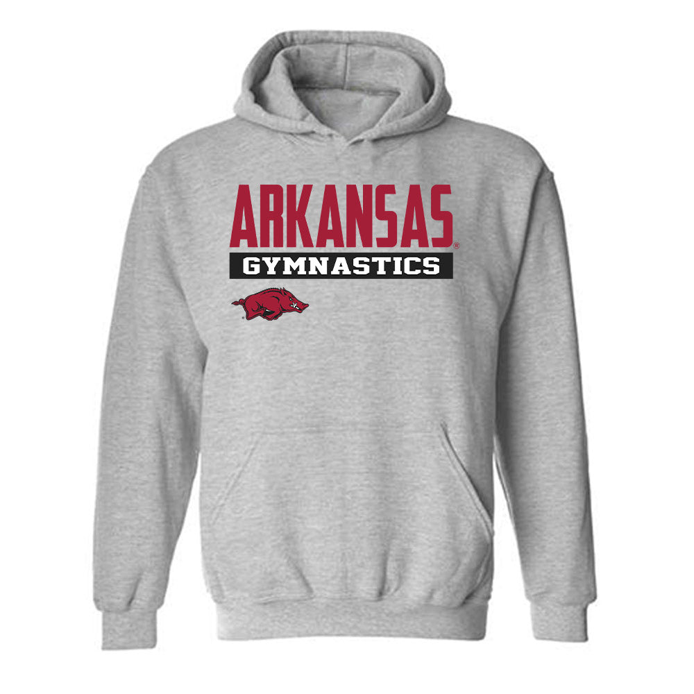 Arkansas - NCAA Women's Gymnastics : Mati Waligora - Classic Fashion Shersey Hooded Sweatshirt-0