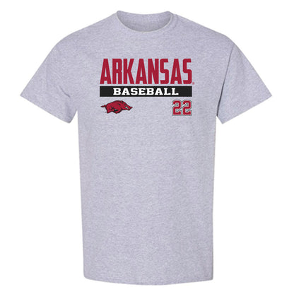 Arkansas - NCAA Baseball : Logan Maxwell - Classic Fashion Shersey T-Shirt-0