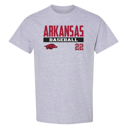 Arkansas - NCAA Baseball : Logan Maxwell - Classic Fashion Shersey T-Shirt-0