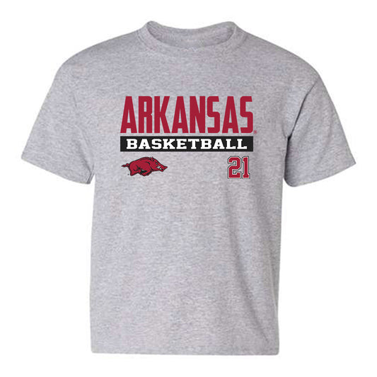 Arkansas - NCAA Men's Basketball : DJ Wagner - Classic Fashion Shersey Youth T-Shirt-0