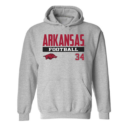 Arkansas - NCAA Football : Jabrae Shaw - Classic Fashion Shersey Hooded Sweatshirt-0