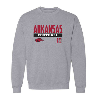 Arkansas - NCAA Football : Jaheim Singletary - Classic Fashion Shersey Crewneck Sweatshirt-0