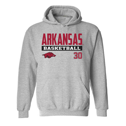 Arkansas - NCAA Women's Basketball : Maryam Dauda - Classic Fashion Shersey Hooded Sweatshirt-0