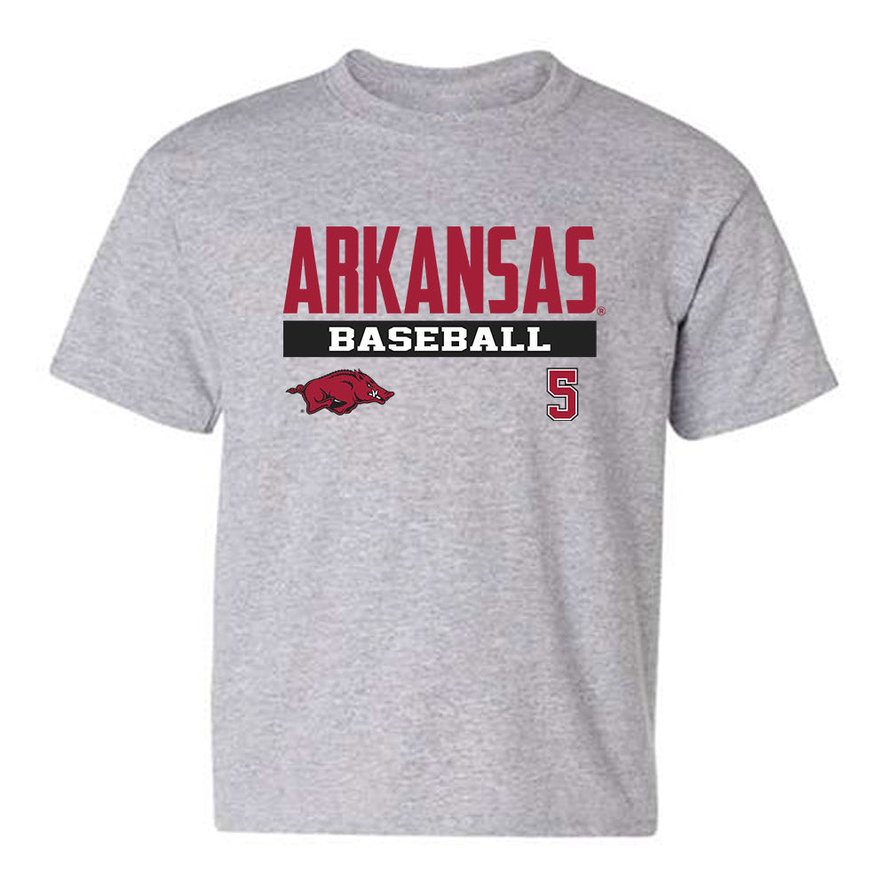 Arkansas - NCAA Baseball : Kendall Diggs - Classic Fashion Shersey Youth T-Shirt-0