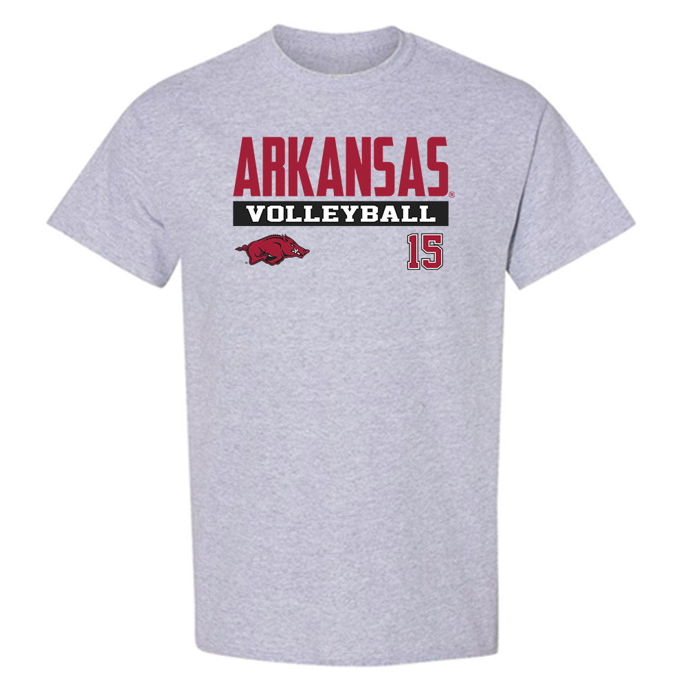 Arkansas - NCAA Women's Volleyball : Gaby Cornier - Classic Fashion Shersey T-Shirt-0