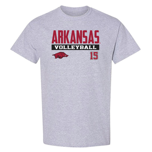 Arkansas - NCAA Women's Volleyball : Gaby Cornier - Classic Fashion Shersey T-Shirt-0
