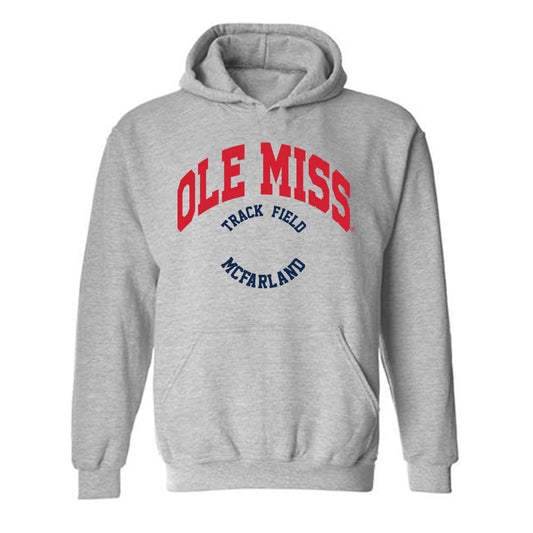 Ole Miss - NCAA Women's Track & Field : Katie McFarland - Classic Fashion Shersey Hooded Sweatshirt-0