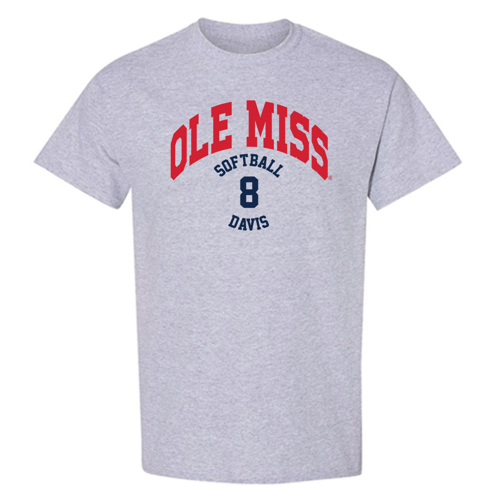 Ole Miss - NCAA Softball : Tate Davis - Classic Fashion Shersey T-Shirt-0