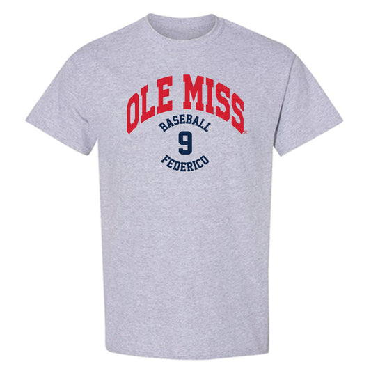 Ole Miss - NCAA Baseball : Hayden Federico - Classic Fashion Shersey T-Shirt-0