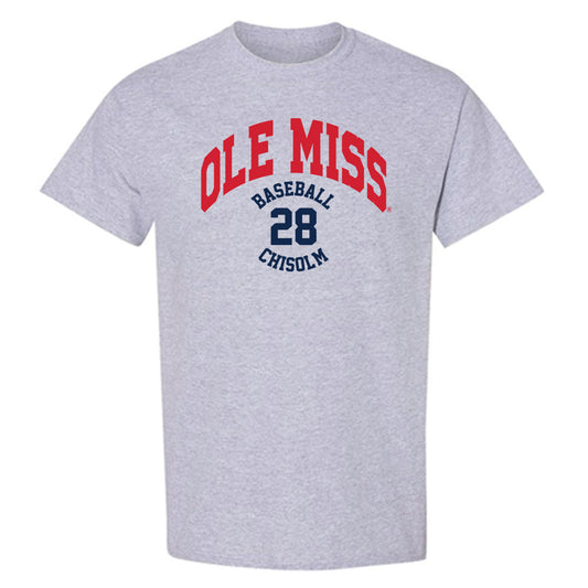 Ole Miss - NCAA Baseball : Connor Chisolm - Classic Fashion Shersey T-Shirt-0