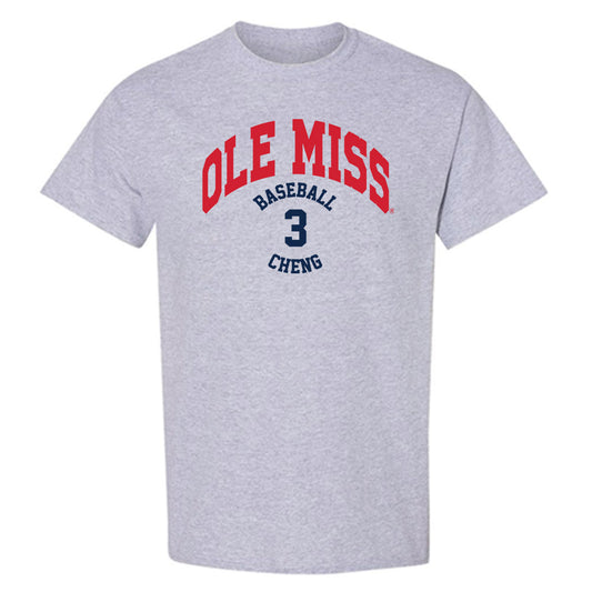 Ole Miss - NCAA Baseball : Luke Cheng - Classic Fashion Shersey T-Shirt-0