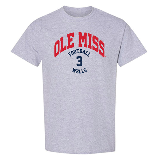 Ole Miss - NCAA Football : Antwane Wells - Classic Fashion Shersey T-Shirt-0