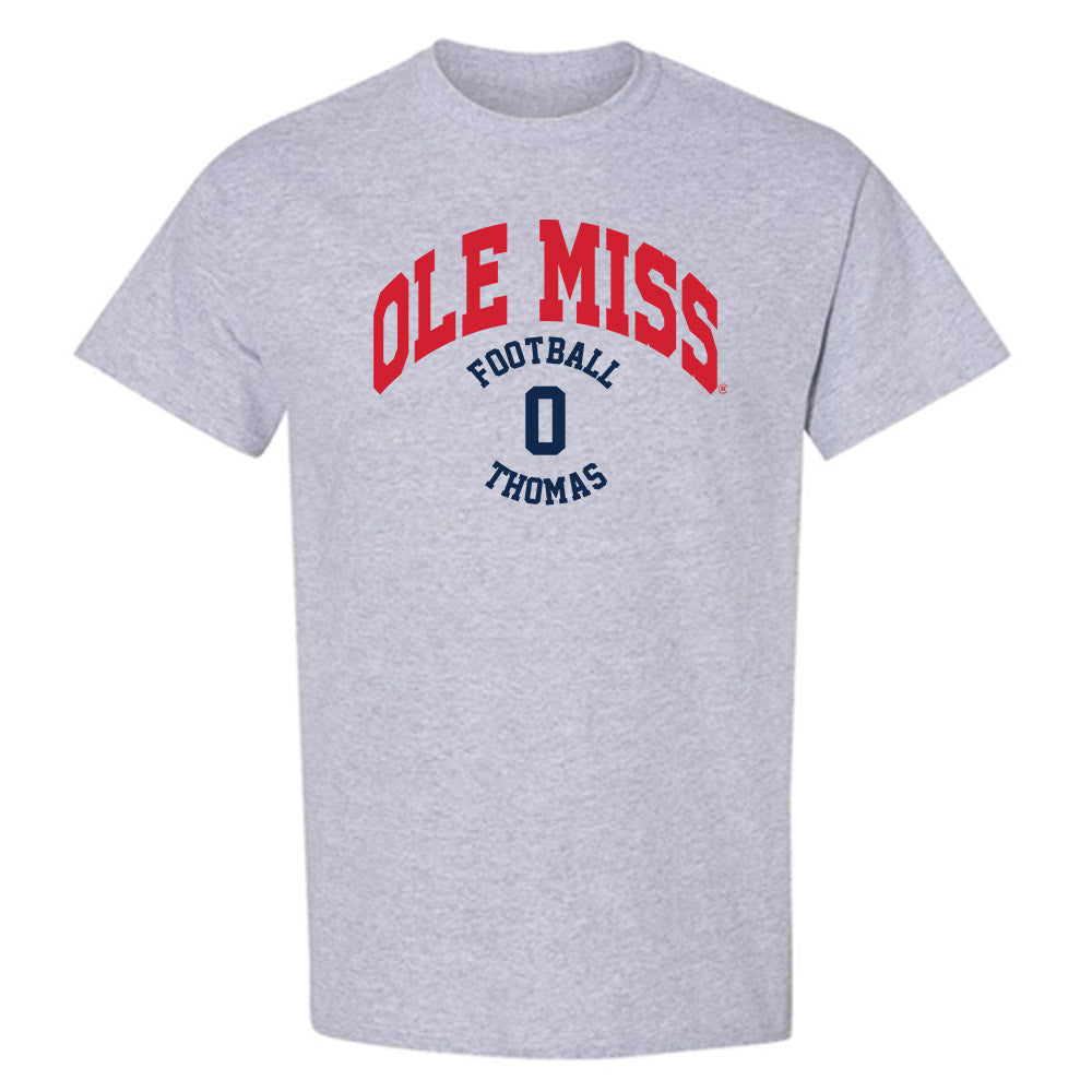 Ole Miss - NCAA Football : Domonique Thomas - Classic Fashion Shersey T-Shirt-0