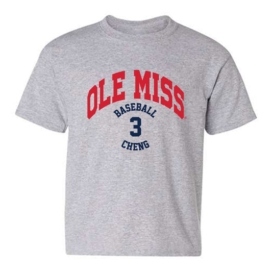 Ole Miss - NCAA Baseball : Luke Cheng - Classic Fashion Shersey Youth T-Shirt-0