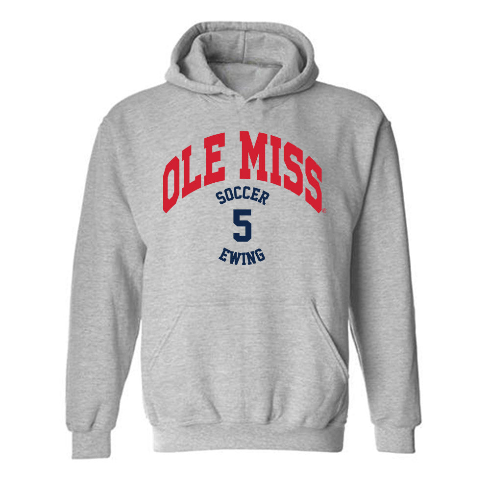 Ole Miss - NCAA Women's Soccer : Evie Ewing - Classic Fashion Shersey Hooded Sweatshirt-0