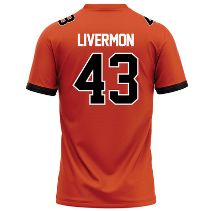 Campbell - NCAA Football : Logan Livermon - Orange Football Jersey