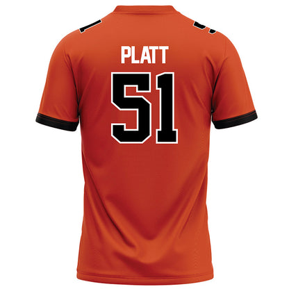 Campbell - NCAA Football : Julian Platt - Orange Football Jersey-1