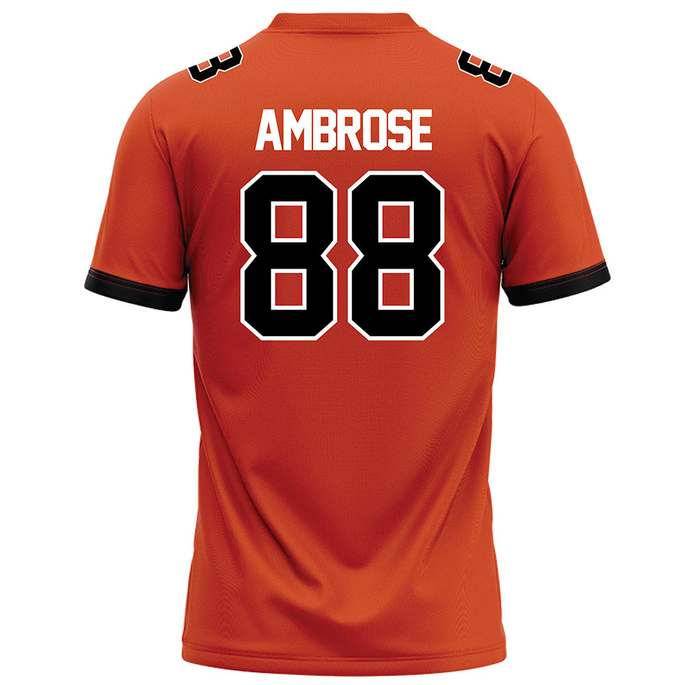 Campbell - NCAA Football : Brady Ambrose - Orange Football Jersey-1