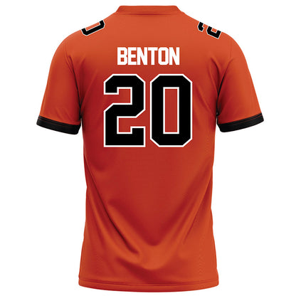 Campbell - NCAA Football : AJ Benton - Orange Football Jersey-1