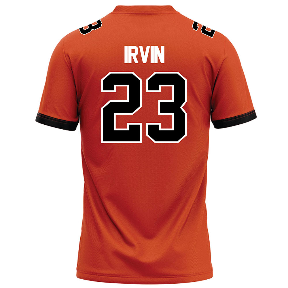 Campbell - NCAA Football : Isaiah Irvin - Orange Football Jersey-1