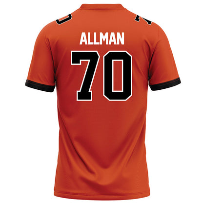 Campbell - NCAA Football : Ashton Allman - Orange Football Jersey