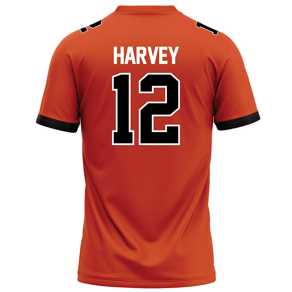 Campbell - NCAA Football : Grayson Harvey - Orange Football Jersey-1