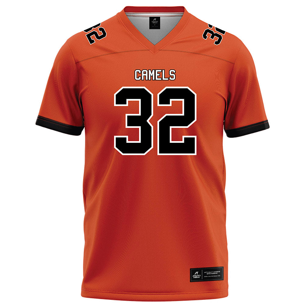 Campbell - NCAA Football : Vince Barefoot - Orange Football Jersey-0