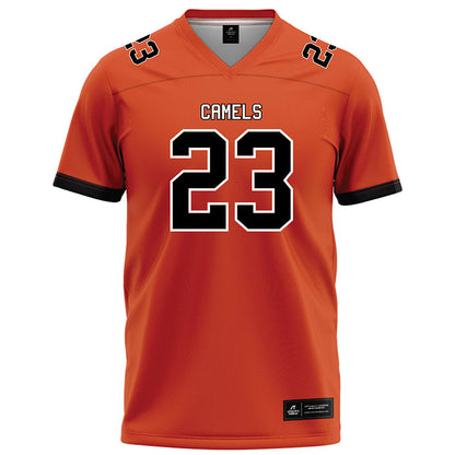 Campbell - NCAA Football : Isaiah Irvin - Orange Football Jersey-0