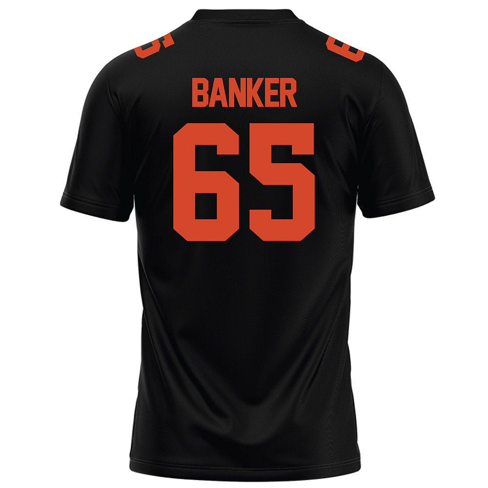 Campbell - NCAA Football : Carver Banker - Black Football Jersey-1