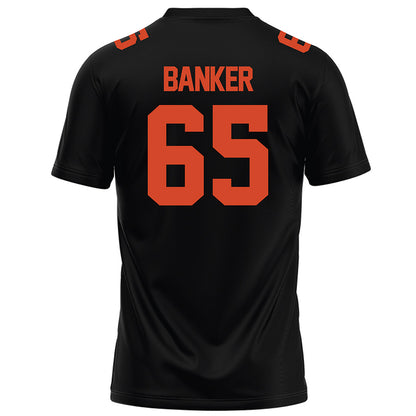 Campbell - NCAA Football : Carver Banker - Black Football Jersey-1