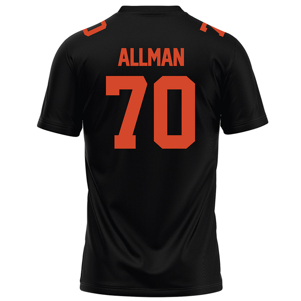 Campbell - NCAA Football : Ashton Allman - Black Football Jersey