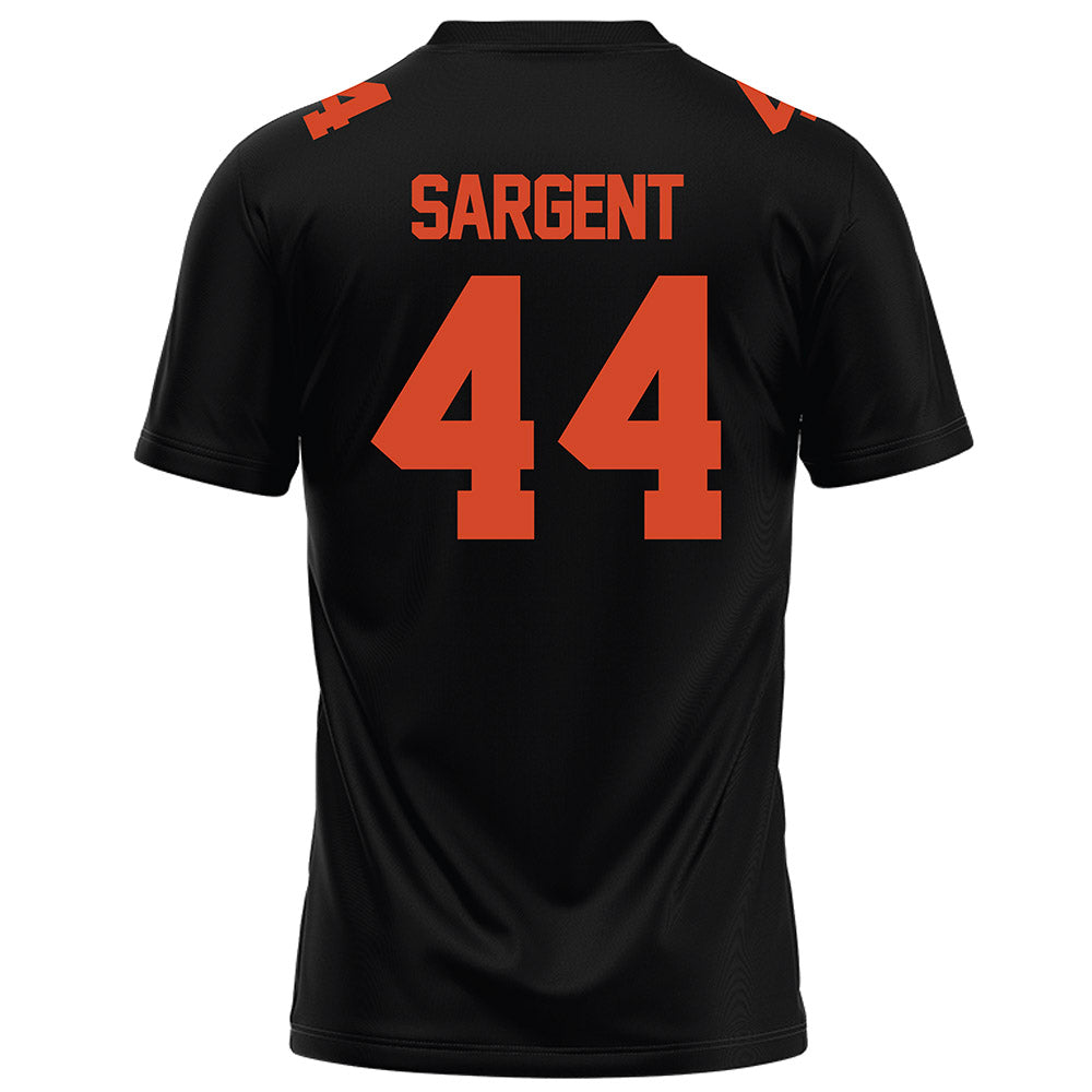 Campbell - NCAA Football : Landon Sargent - Black Football Jersey-1