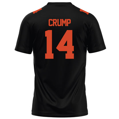 Campbell - NCAA Football : Carlando Crump - Black Football Jersey-1