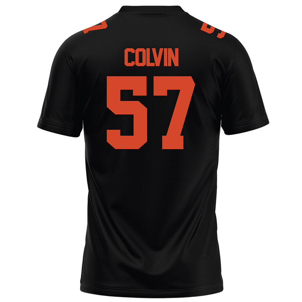 Campbell - NCAA Football : Jayden Colvin - Black Football Jersey-1
