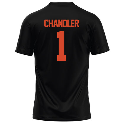 Campbell - NCAA Football : Mike Chandler - Black Football Jersey-1