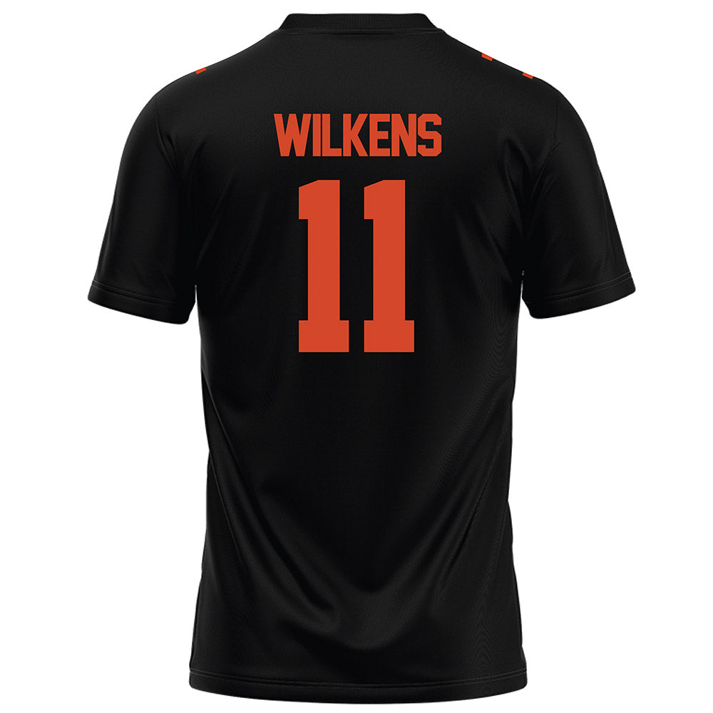 Campbell - NCAA Football : Chase Wilkens - Black Football Jersey-1