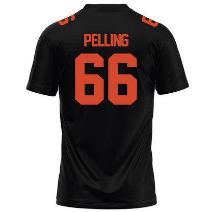 Campbell - NCAA Football : Freddie Pelling - Black Football Jersey-1