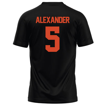 Campbell - NCAA Football : Markeece Alexander - Black Football Jersey-1