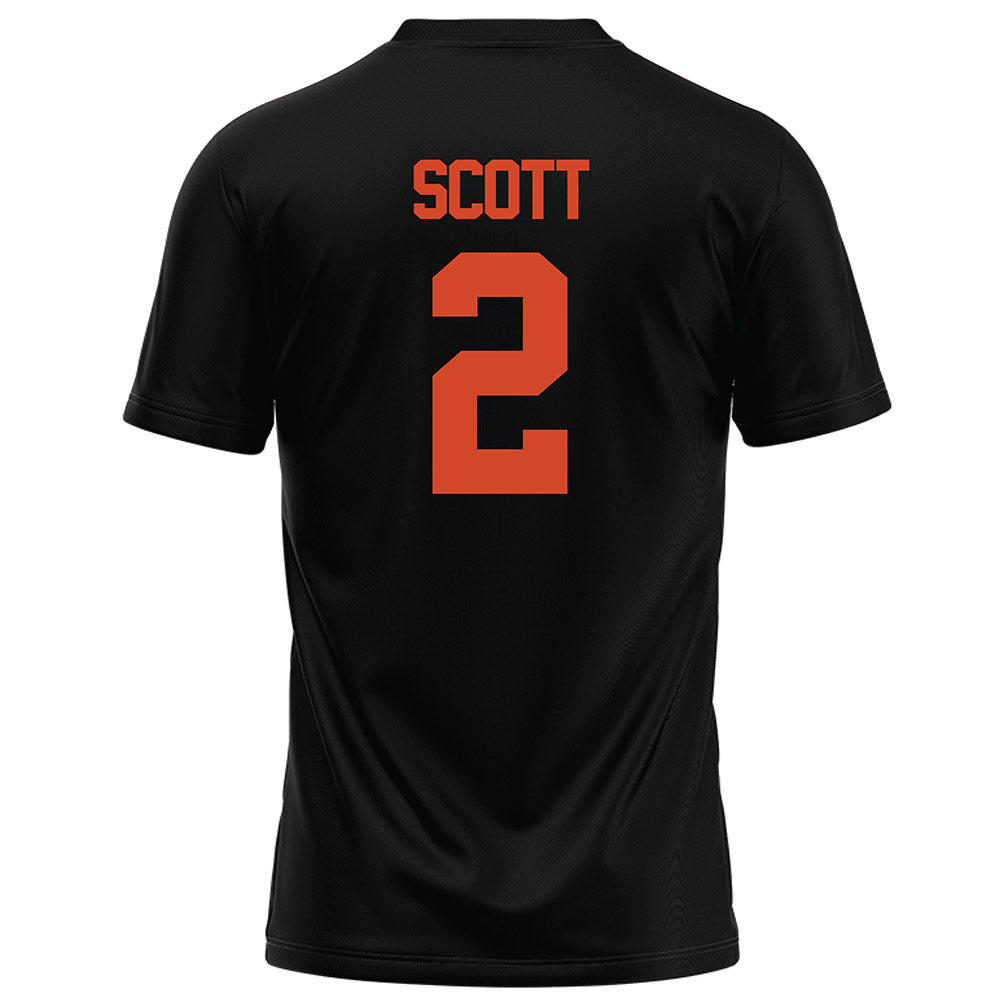 Campbell - NCAA Football : Kj Scott - Black Football Jersey-1